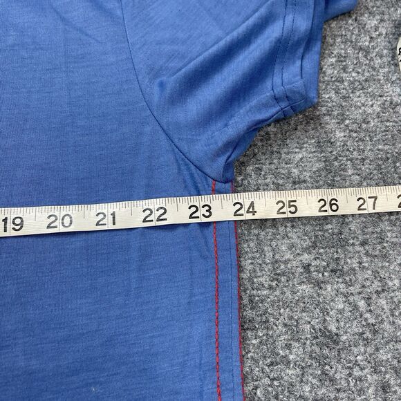 True Religion T Shirt Adult Size XXXL 3XL Mr Nice Guy Logo Blue V Neck - Picture 8 of 10